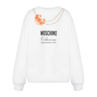 Moschino Sweatshirt 'Croissant-Print' pour Femmes