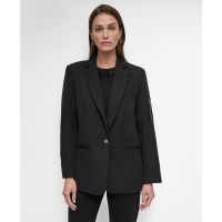 DKNY 'Ponté Single-Button-Front Twill' Klassischer Blazer für Damen