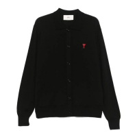Ami Paris Cardigan 'Ami De Coeur-Embroidered' pour Hommes