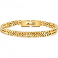 Stephen Oliver Men's 'Textured Link' Bracelet