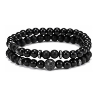 Stephen Oliver Men's 'Onyx' Bracelet