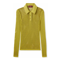 Gucci Men's 'Embossed' Long-Sleeve Polo Shirt
