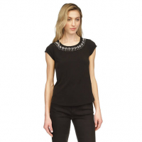 MICHAEL Michael Kors Women's 'Jewel Neck Knit' Short sleeve Top