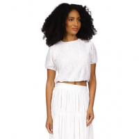 MICHAEL Michael Kors 'Puff Sleeve Eyelet Knit Top' für Damen