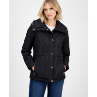 Michael Kors Women's 'Quilted Hooded Zip-Front' Coat