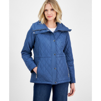 Michael Kors Women's 'Quilted Hooded Zip-Front' Coat