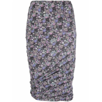 Isabel Marant 'Floral-Print Ruched' Midi Rock für Damen