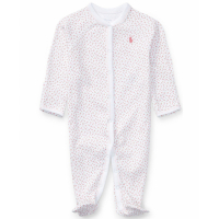 Polo Ralph Lauren 'Floral Cotton Coverall' pour Bébés filles