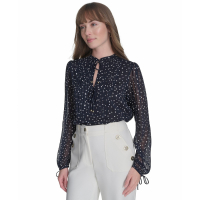 Tommy Hilfiger 'Tie-Front Popover Blouse' pour Femmes