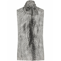 Dolce&Gabbana Top 'Pussy Bow With Fur Print' pour Femmes