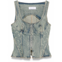 Marine Serre 'Crescent Moon' Top für Damen