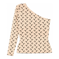Marine Serre 'Crescent Moon Asymmetric' Top für Damen