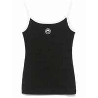 Marine Serre 'Moon Logo Ribbed' Trägershirt für Damen