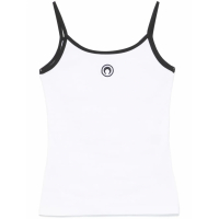 Marine Serre 'Moon Logo Ribbed' Trägershirt für Damen