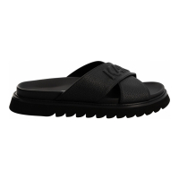 Karl Lagerfeld Paris Claquettes 'Tumbled Crisscross' pour Hommes