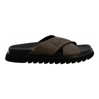 Karl Lagerfeld Paris Claquettes 'Tumbled Crisscross' pour Hommes