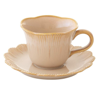 Easy Life 6Er-Set Kaffeetasse Beige Fleuri