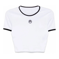 Marine Serre Crop Top 'Moon-Logo' pour Femmes