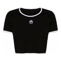 Marine Serre Crop Top 'Moon-Logo' pour Femmes