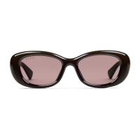 Gucci Lunettes de soleil 'Oval Frame Sunglasses' pour Femmes