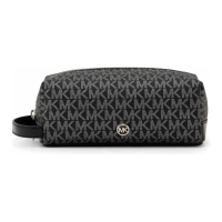 Michael Kors Trousse de toilette 'Logo Print Canvas Top Zip Medium Travel' pour Femmes