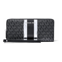 Michael Kors Portefeuille 'Jet Set Travel Large Signature Logo and Metallic Continental' pour Femmes
