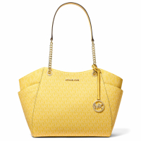 Michael Kors Women's 'Jet Set Large Signature Logo' Shoulder Bag