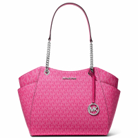 Michael Kors Women's 'Jet Set Large Signature Logo' Shoulder Bag