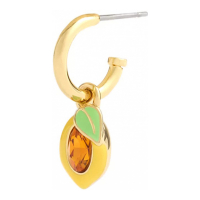 Coach Women's 'Lemon Charm Huggie' Earrings
