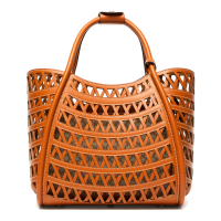 Max Mara 'Marines Weaving Perforated with Internal Clutch' Tote Handtasche für Damen
