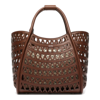Max Mara 'Marines Weaving Perforated with Internal Clutch' Tote Handtasche für Damen