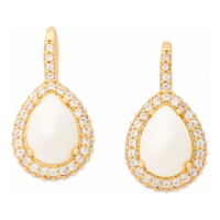 Kate Spade Boucles d'oreilles 'Pavé & Pear-Shape Stone Halo Drop' pour Femmes
