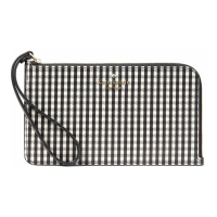 Kate Spade Women's 'Lucy Jazzy Gingham Printed Medium L-zip' Pouch