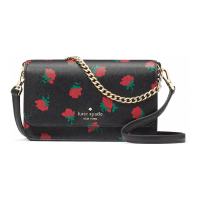 Kate Spade Women's 'Madison Rose Toss Printed Small Flap' Crossbody Bag