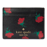Kate Spade Women's 'Madison Rose Toss Printed Small Slim' Card Holder