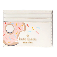 Kate Spade Women's 'Coffee Break Donut Smooth Small Slim' Card Holder