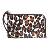 Kate Spade Women's 'Lucy Leopard Small L-Zip' Pouch