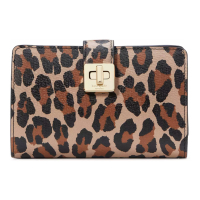Kate Spade Women's 'Phoebe Spotted Leopard Turnlock Medium' Wallet