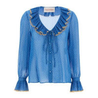 Valentino 'Polka Dot-Print' Langärmelige Bluse für Damen
