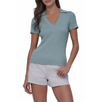 DKNY Jeans Pull à manches courtes 'Rib Polo' pour Femmes