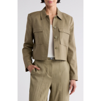 Donna Karan Veste courte 'Utility Linen Blend' pour Femmes
