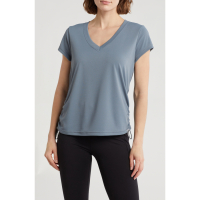 DKNY Women's 'Side Ruched Tech' T-Shirt