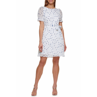 DKNY 'Polka Dot' Fit & Flare Kleid für Damen
