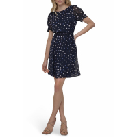 DKNY 'Polka Dot' Fit & Flare Kleid für Damen