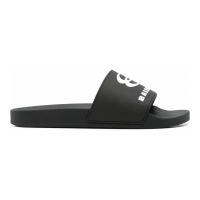 Balenciaga Men's 'Logo-Embroidered Pool' Slides