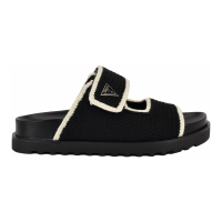 Guess Sandales à semelle plateforme 'Fadenna Crochet Knit Double Band Footbed' pour Femmes