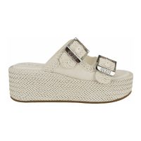 Guess 'Binks Two Band Woven Flat Form Slide' Sandalen mit Plateausohle für Damen
