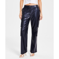 Guess 'Kori High-Rise Faux-Leather' Cargo-Hose für Damen