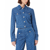 Guess 'Gilly Patterned Cropped' Jeansjacke für Damen