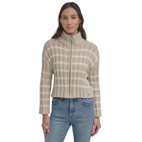 DKNY Jeans Cardigan 'Cotton Mock-Neck Zip-Up' pour Femmes